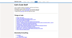 Desktop Screenshot of code.iamcal.com