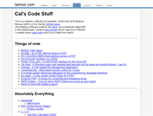 Tablet Screenshot of code.iamcal.com