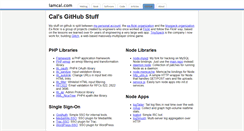 Desktop Screenshot of github.iamcal.com