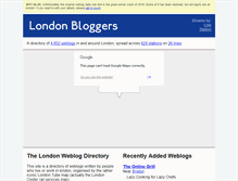 Tablet Screenshot of londonbloggers.iamcal.com